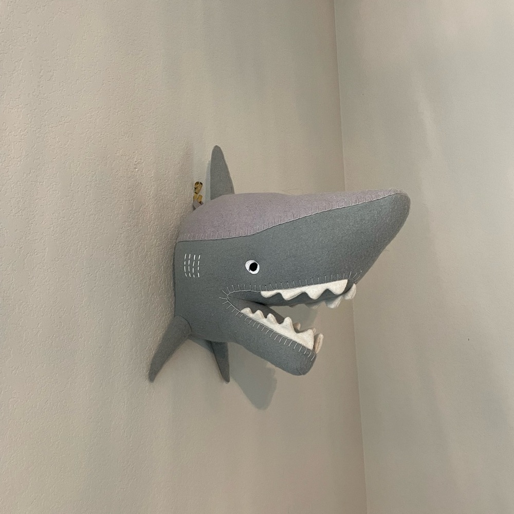 Boys Room Decor Shark Head Wall Hanging Surfer Bedroom Decorations